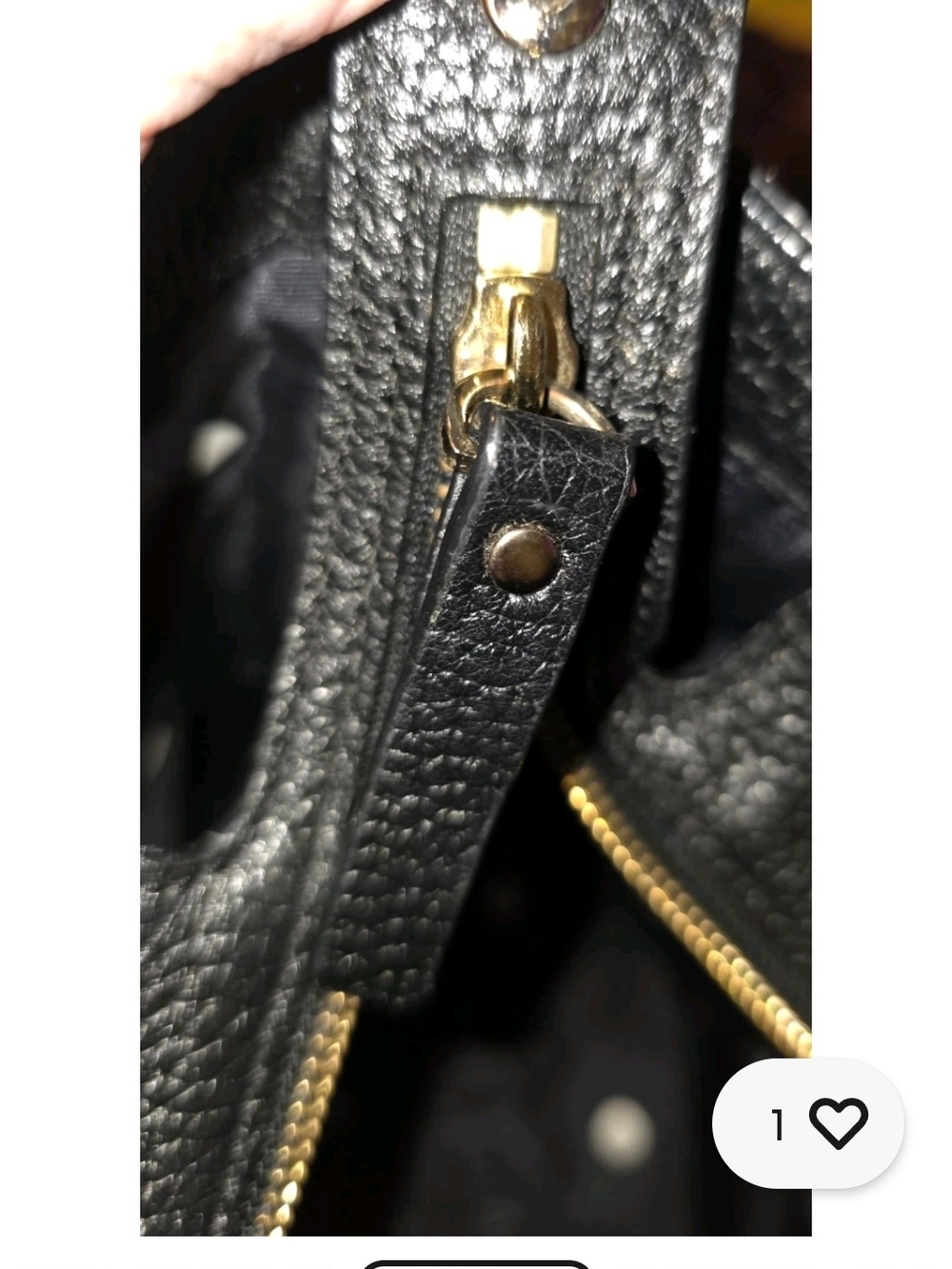 kate spade Two-Tone Black and Cream Leather Tote - Picture 6 of 10